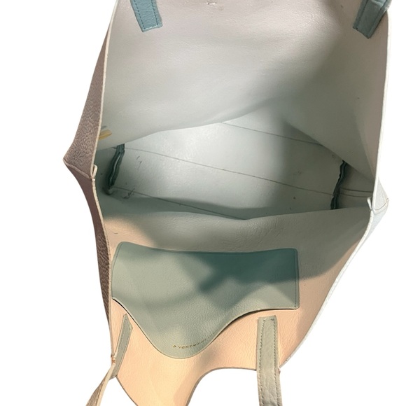 Kate Spade Mint Green Pebbled Leather Bow Tote Shoulder Bag Seafoam Large - Picture 2 of 3